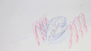 Animation Pencil Test of Spider Slayer from Spiderman Commercial - TOY BIZ 1994