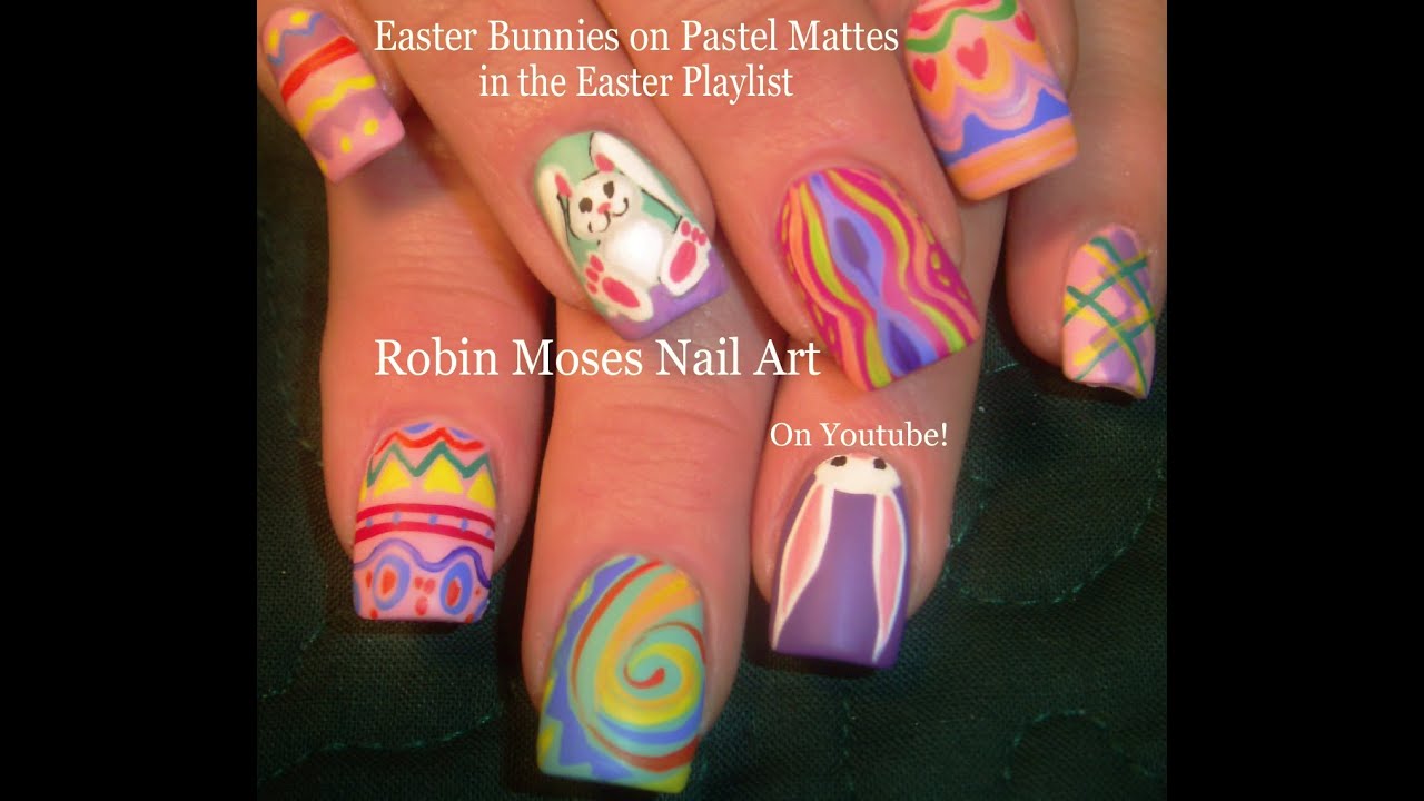 DIY Easy Easter Nails | Pastel Bunny Rabbit Spring Nail Design