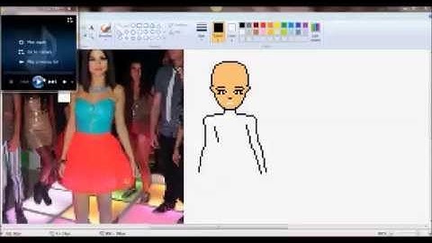 Selena Gomez Pixel Art Tutorial Part 1