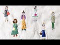 100ネエサン刺繍☆プリント布が売ってないからペンで描いてやってみた☆