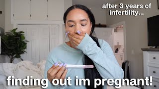 Finding out I'm pregnant + telling my Husband 🤍 pregnant after infertility and miscarriage...