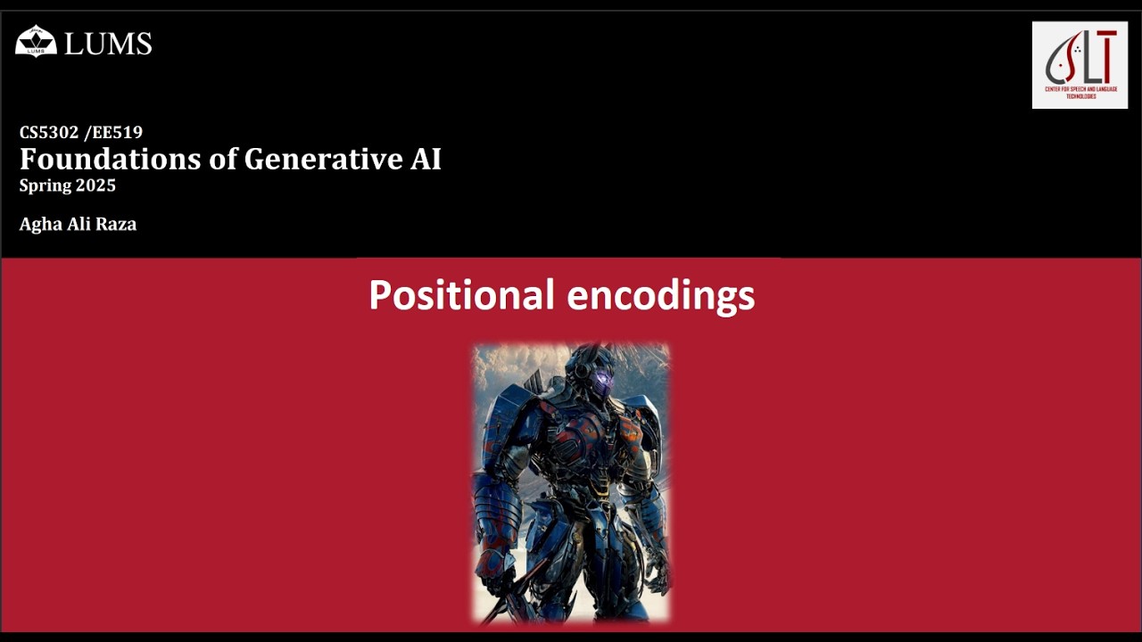 [Generative AI in Urdu/Hindi] Lecture 18: Positional encodings