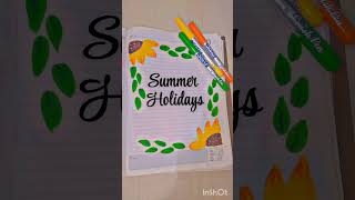 Asthetic front page border design 🎀 rate out of 10.. subscribe for more videos 📸
