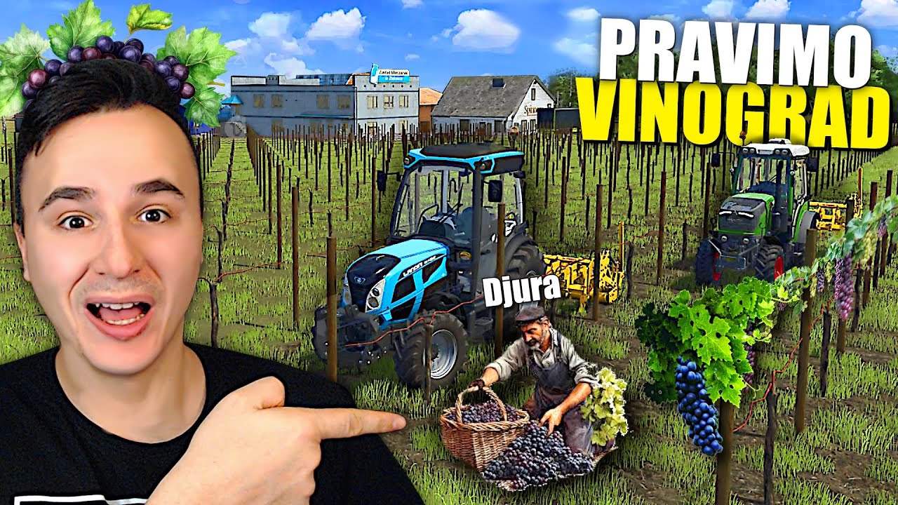 SADIMO VINOVU LOZU, PRAVIT CEMO VINO !! | Farming Preživljavanje EP132 w/Djura