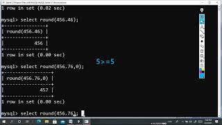 round and truncate difference in MySQL