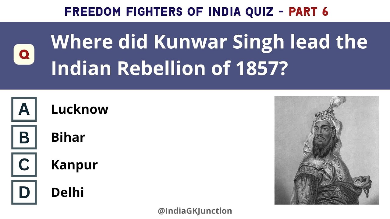 Freedom Fighters of India Quiz - Part 6/10 | Independence Day History ...