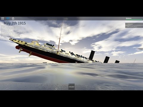Roblox Lusitania Sinking Youtube - roblox lusitania britannic