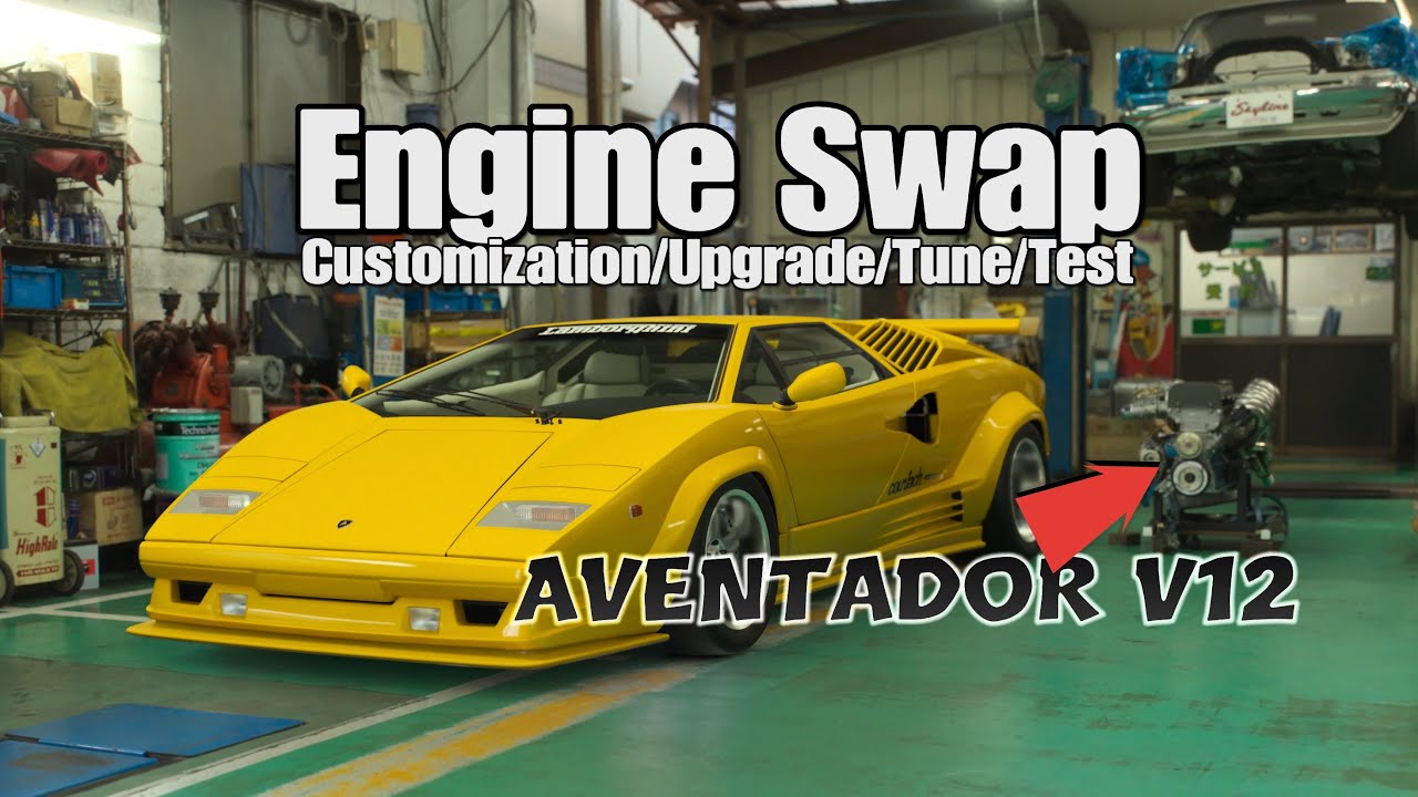 GT7 Builds: Lamborghini Countach '88 with Aventador LP 750-4 Engine Swap | Update 1.56