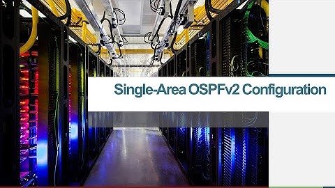 ENSA M2 Single Area OSPFv2 Configuration