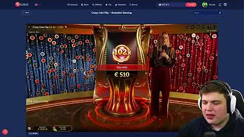 Crazy Coin flip Huge win 😍