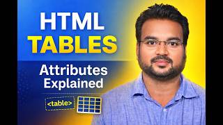 HTML Table Attributes Explained in Telugu | Beginner to Advanced