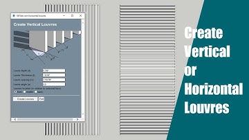 How to make louvers |1001 Bit Tool| Sketchup Hindi|