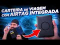 Essa CARTEIRA para PASSAPORTE tem um rastreador INTEGRADO! (Apple Find My)