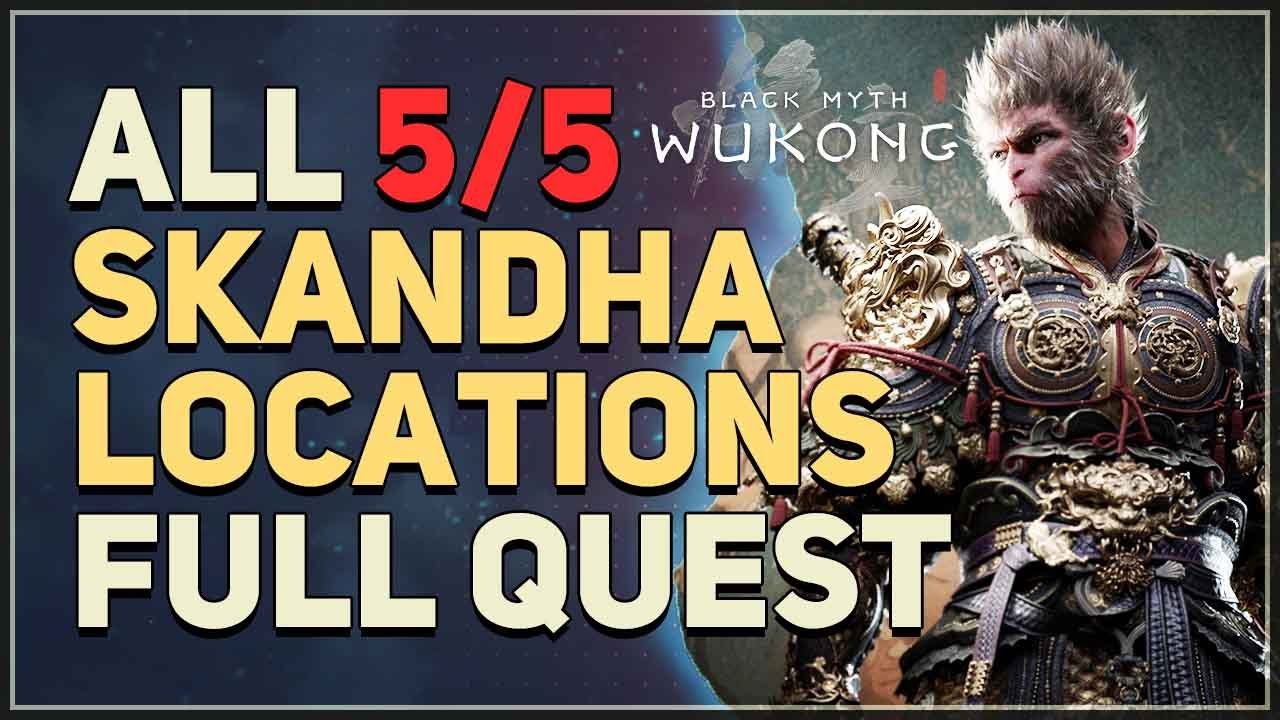 All Skandha Locations FULL QUEST Black Myth Wukong - YouTube