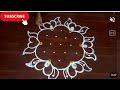 5*3 dots..muggulu 🌹 simple rangoli degins 🌹 easy rangoli designs 🌹 kolam muggulu 🎋 chukkala muggulu
