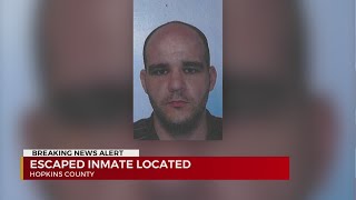 Escaped Kentucky inmate located