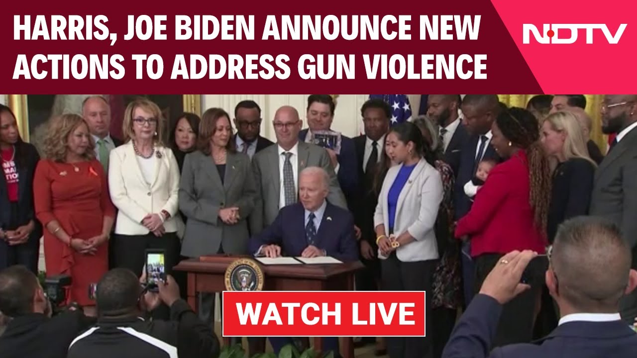 Biden Gun Control LIVE | Kamala Harris, Joe Biden Announce New Actions ...
