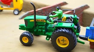 DIY Mini Tractor Making Real Concrete Bridge Underground Home Pipe Science Project | @caetoon