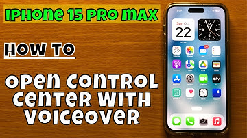 How to Open Control Center With VoiceOver On iPhone 15 Pro Max