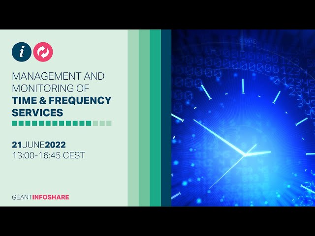 GÉANT Infoshare - Management and monitoring of Time & Frequency services | 21 June 2022