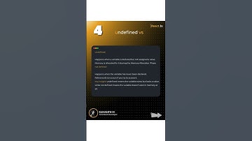 JS in depth 5: undefined vs not defined : )
