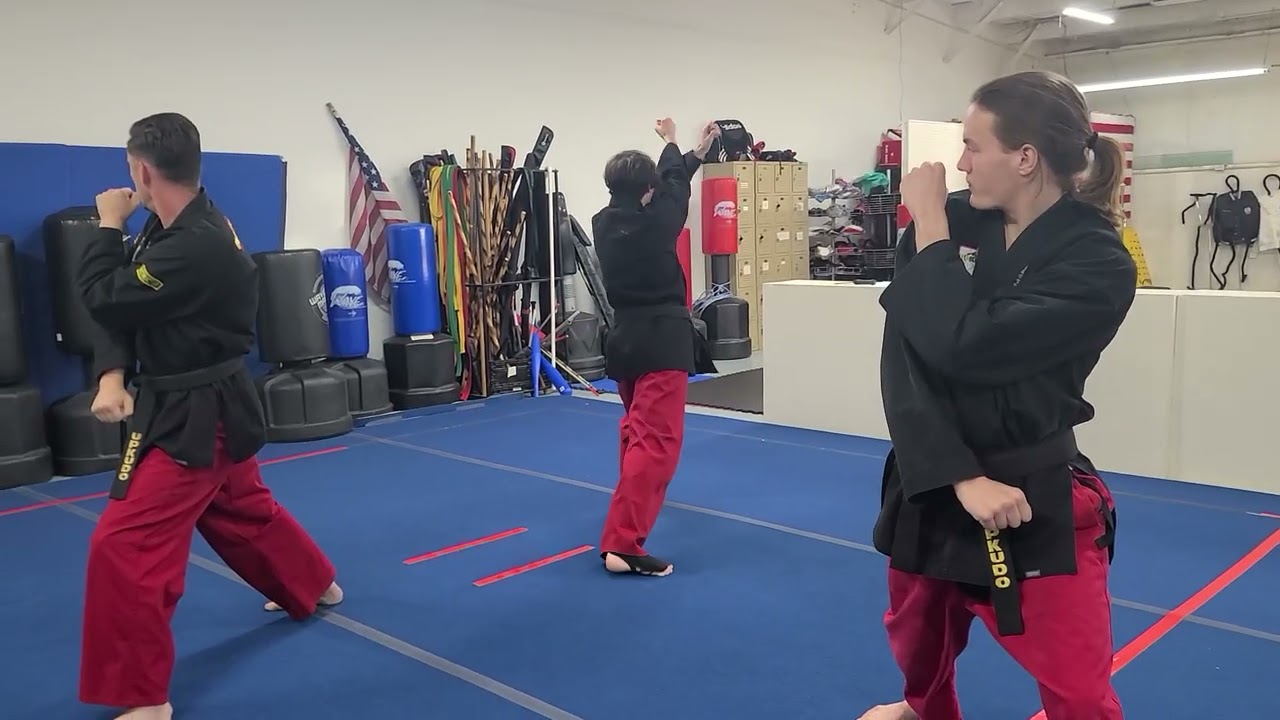 Team kata poddokun 4 with Sensei Justin,  Sensei Daniel and Kevin Ross