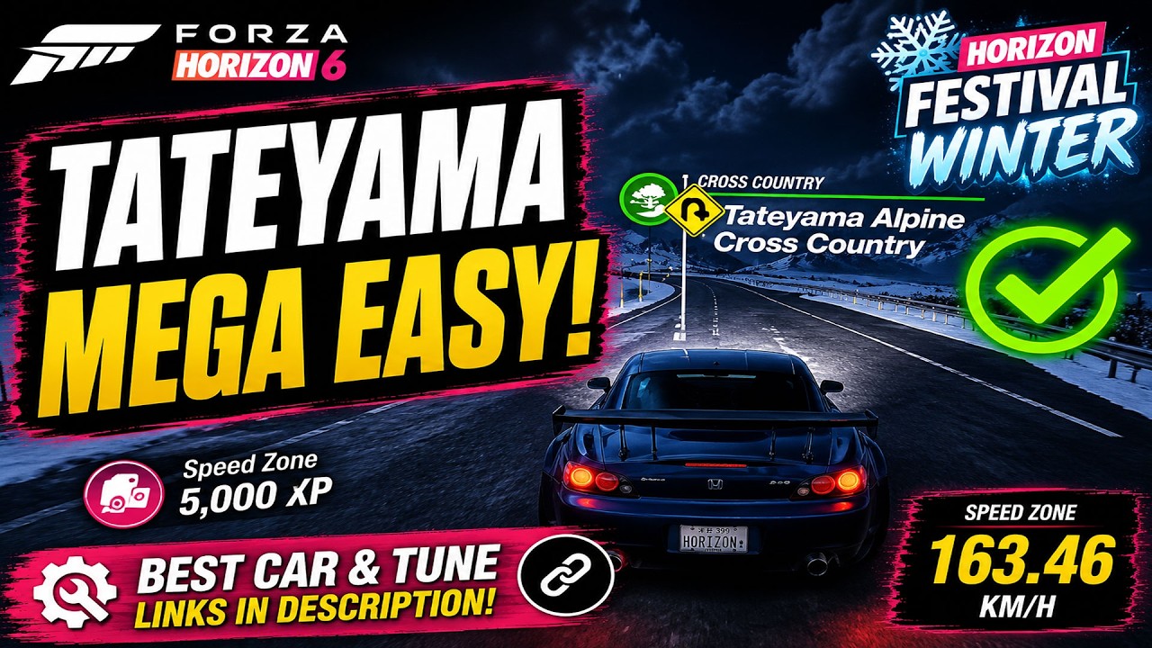 Forza Horizon 6 – Winter Tateyama Kurobe Alpine Route Speed Zone