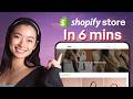 Shopify Tutorial for Beginners 2025 — Store Set Up 6 Minutes