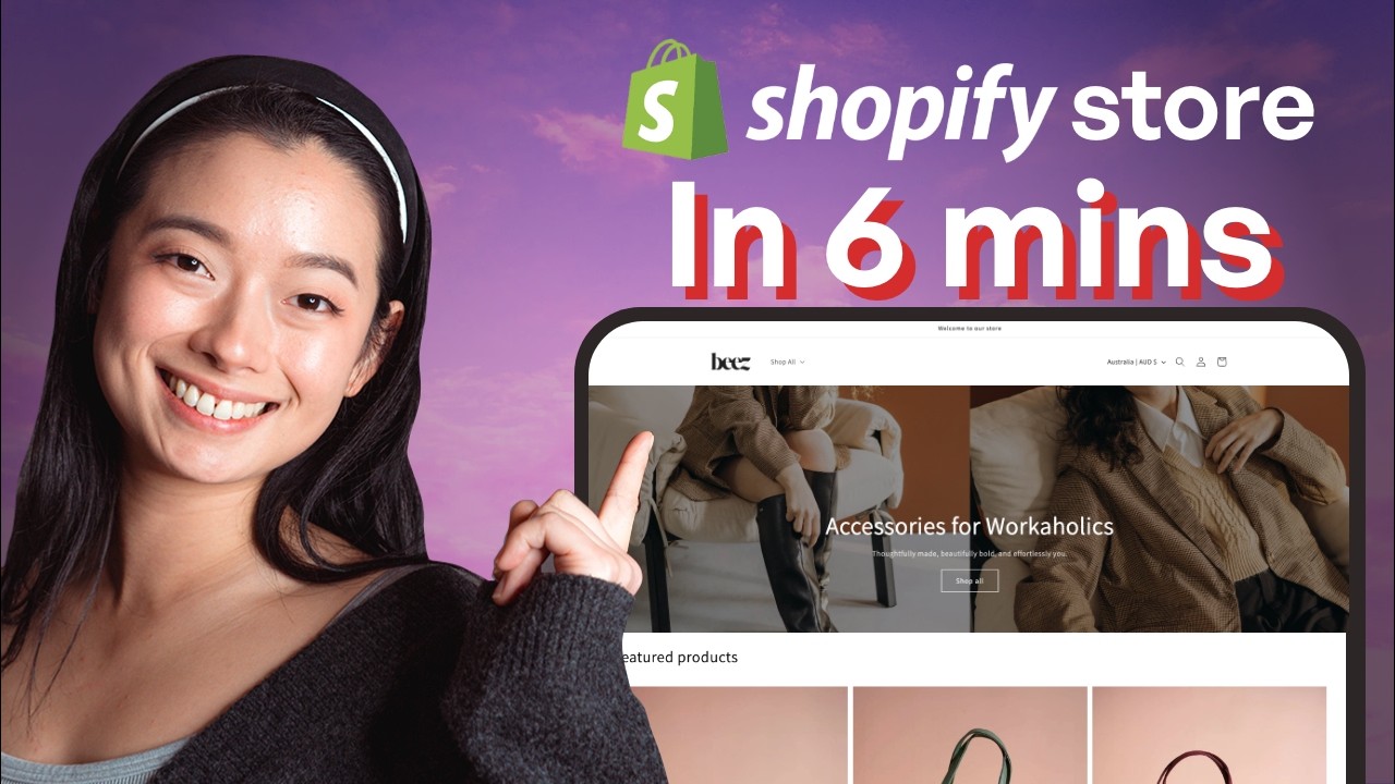 Shopify Tutorial for Beginners 2025 — Store Set Up 6 Minutes - YouTube
