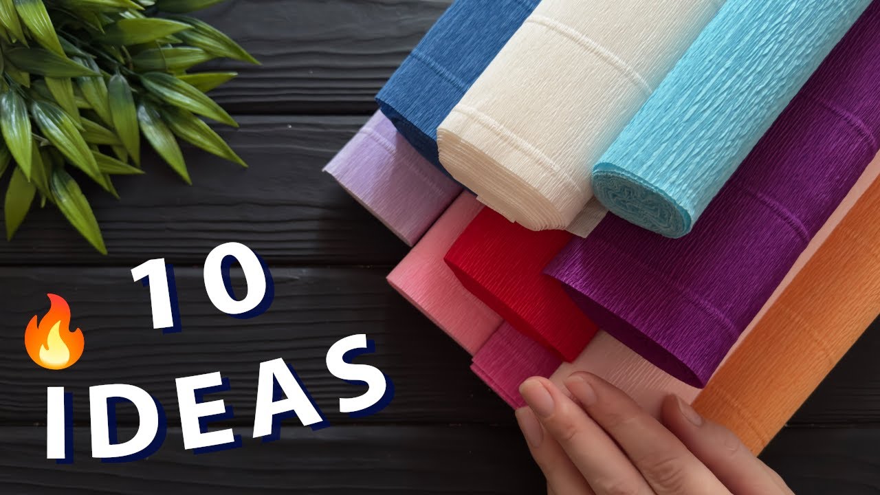10 Ideas 💥 Crepe Paper Decoration Ideas Crepe Paper Flowers DIY Paper Flowers