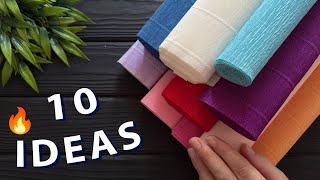 10 Ideas 💥 Crepe Paper Decoration Ideas Crepe Paper Flowers DIY Paper Flowers