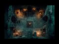 DnD compatible Animated Map  | Haunted Dungeon Room (With Sound Ambience) | SQUARE GRID