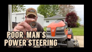 $6 And 10 Minutes Will Give Your Riding Mower 1 Finger Steering