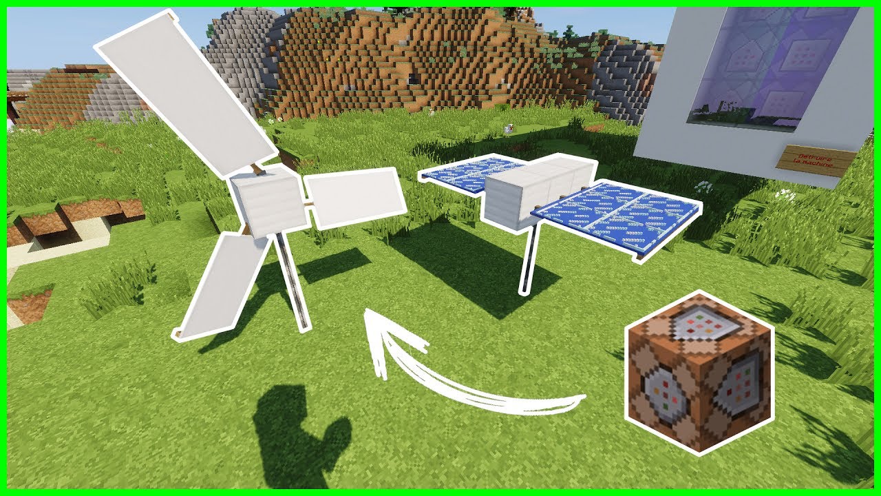 One command block - Eolienne et panneau solaire ! fright night