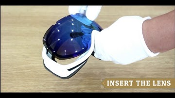 HX043 ski goggles How to install and remove lenses