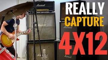 Capturing the TRUE sound of a Marshall 4X12 is pretty difficult!