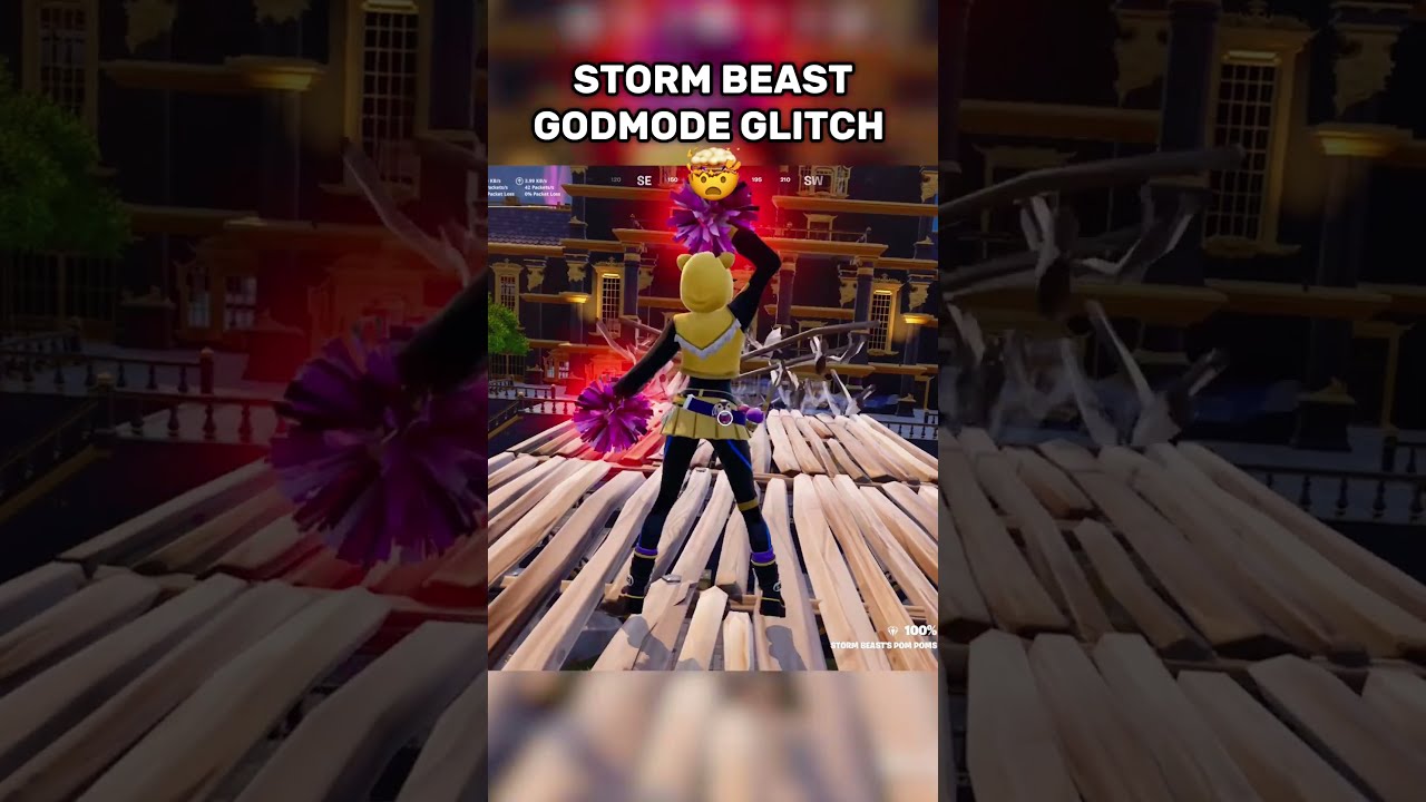STORM BEAST INVISIBLE GLITCH IN FORTNITE Shorts Fortnite