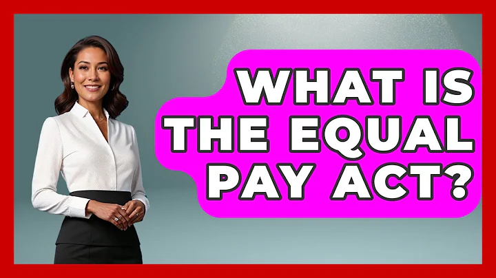 What Is The Equal Pay Act? - Gender Equality Network