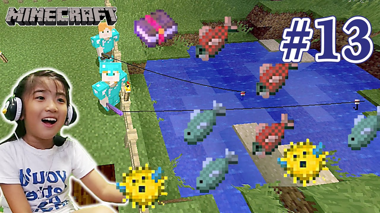13 サドル釣りたい かんなマインクラフト Minecraft Playing Video Youtube