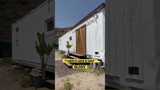 Cuánto cuesta una casa contenedor? 22.000€ , el resto terreno etc.. #casacontainer #minicasa #diy