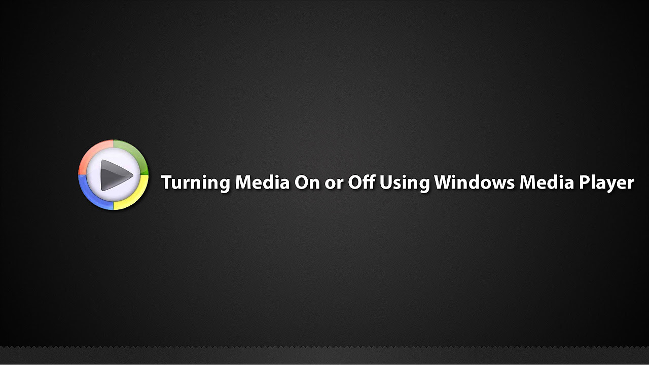 Tutorial - Turning Media Streaming On or Off using Windows Media Player