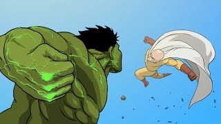 📹 HULK vs SAITAMA Animation (full version) - Taming the Beast🔥 #hulk #saitama #халк #сайтама