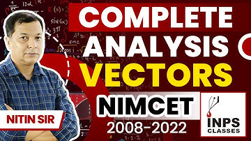 Unlock the Secrets of Vectors: A Complete Analysis of NIMCET 2008-2022 | INPS Classes