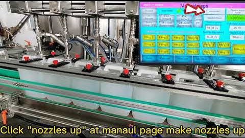 Overflow Filling Machine-Nozzles Adjustment