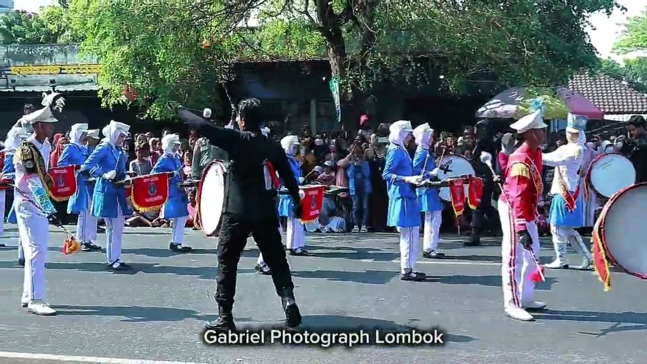 Drumband SMP 1 Selong HUT RI 80 Kota Selong Lombok Timur NTB. Sabtu 23 - Agustus 2025 #shorts #fyp 