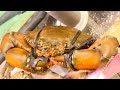 Japanese Street Food - LIVE MUD CRABS Cooking Seafood Soup - Okinawa Japan