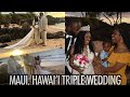 THREE WEDDINGS IN ONE DAY 🤯🥰💍! MAUI, HAWAII VLOG 2022| GENDER REVEAL|