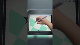 Let's make this fun optical illusion art in #Procreate #ipadart #opticalillusion #opart