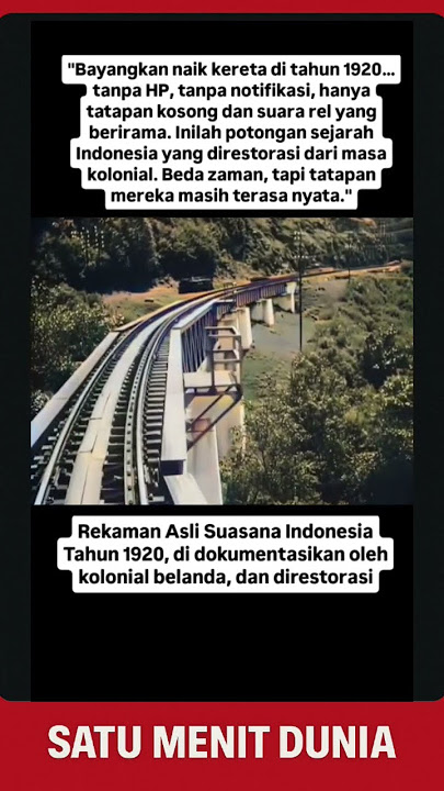 Rekaman Asli Suasana Indonesia Tahun 1920 || source : ig @jadoel.ig