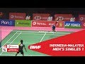 Thomas Cup | MS1 | Anthony Sinisuka GINTING (INA) vs LEE Chong Wei (MAS) | BWF 2018